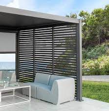 Garden Pergola Louvre Side Panels Or