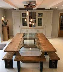 Wooden Dining Table Designs With Glass