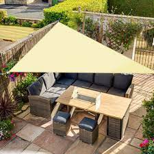 Cream Outdoor Shade Sail Patio Suncreen