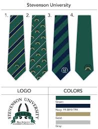 University Custom Logo Necktie Design Template Our Custom Ties