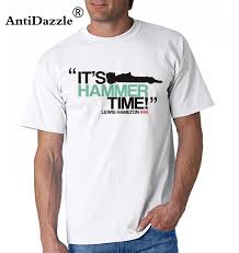 Its Hammer Time Lewis Hamilton T Shirt Homme Cotton Fitness Brand Clothing Short Sleeve Man Tshirt O Neck Funny Tee Shirt Men