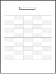 50 Number Chart Blank See The Category To Find More