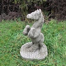 Stone Horse Figurine Concrete Pony