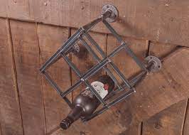 Industrial Style Wine Rack Wall Mounted