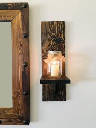 Rustic Candle Holder Rustic Wall Sconce