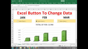 385 How To Make Interactive Chart With Button Option In Excel Hindi