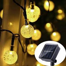 30 Led Warm White Crystal Solar Outdoor