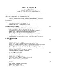 Academic Resume Examples Academic Resume Template For College