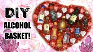 diy valentine s day alcohol gift basket