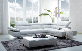Leather L Shape Sectional