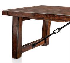 We feature rustic furniture with a cabin or lodge theme. Benchwright Extending Dining Table Pottery Barn