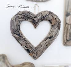 Driftwood Heart Wreath Wall Art Heart
