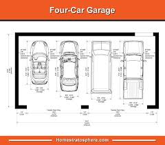 Standard Garage Dimensions For 1 2 3 And 4 Car Garages