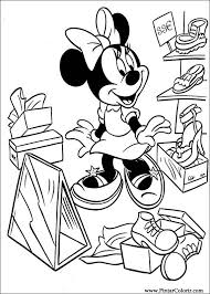 Minnie es una ratona negra que lleva falda a topos, enaguas y unos tacones. Desenhos Para Pintar E Colorir Minnie Imprimir Desenho 052
