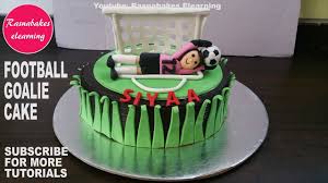 Made using chocolate cupcakes, this cake requires no slicing and serving—simply pull off a cupcake and dive in. Football Cake Design Champions League Soccer Goal Keeper 3d Fondant Birthday Cake Decorating Youtube