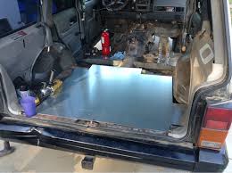 jeep xj floor board rust repair and