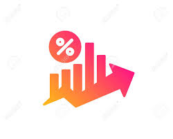 Loan Percent Growth Chart Icon Discount Sign Credit Percentage