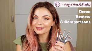 angie hot flashy makeup brush review