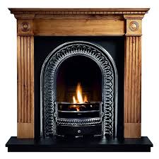 Roundel Wooden Fireplace Surround