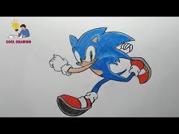 how to draw sonic hedgehog step by