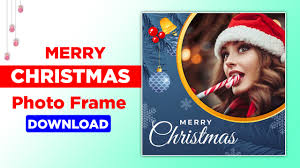 merry christmas photo frame