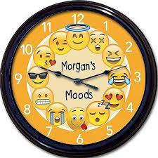 Emoji Emoticon Wall Clock Mood Emotion