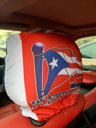 Puerto Rico Car Headrest Cover For