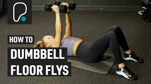 how to do a dumbbell floor fly you