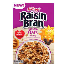 raisin bran cereal toasted oats