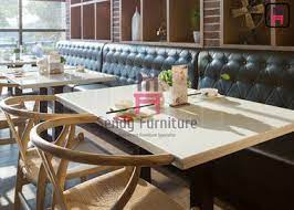 leather restaurant sofa set fast food