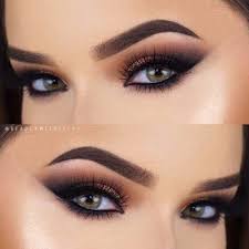 attractive makeup ideas for dark green eyes