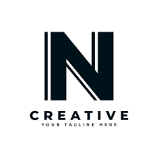 creative initial letter n logo design