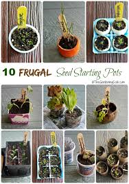 Frugal Seed Starting Pots And