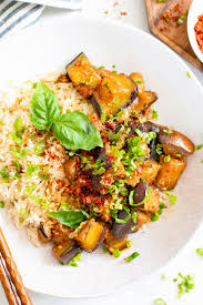 sweet and y braised eggplant this