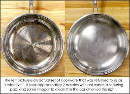 how to clean tarnished stainless steel