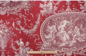 Red Toile Bedding