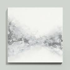 Gray And White Abstract Art