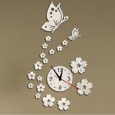 Decal 3d Erfly Wall Clock In Morbi