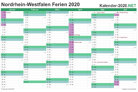 Schulferien kalender nrw nordrhein westfalen 2021 mit. Ferien Nordrhein Westfalen 2020 Ferienkalender Ubersicht