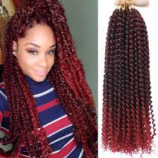 Best beauty supply store near you for virgin hair, crochet braids, remi hair, hair extensions, natural hair care, and cosmetics! Amazon Com Red Passion Twist Hair Crochet Braids 6 Packs Water Wave Passion Twist Crochet Hair 18 Inch Long Bohemian Curly Synthetic Braiding Hair Extensions For Black Women T1b Bug Beauty