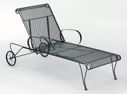 Wrought Iron Adjustable Chaise Lounge