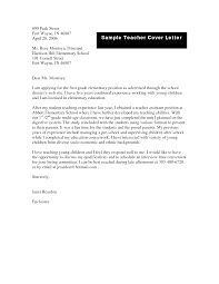 Teacher Cover Letter Example cover letter for teaching position     Callback News