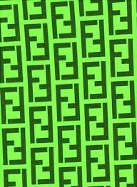 fendi wallpaper grün muster linie