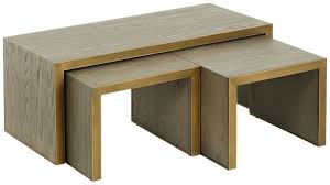 Lincoln Grey Oak Nest Of Coffee Tables