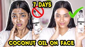i applied coconut oil on my face for 7
