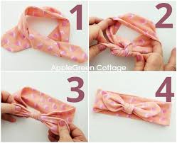 A knotted baby headband is such a cute accessory for your baby girl. Diy Baby Headband Sweet Easy Applegreen Cottage