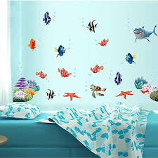 new removable cartoon fish seabed