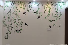 Twig Design Indoor Wall Painting Free