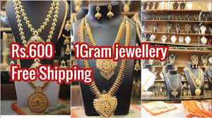 one gram gold necklace aaram collection