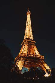 eiffel tower during night time free
